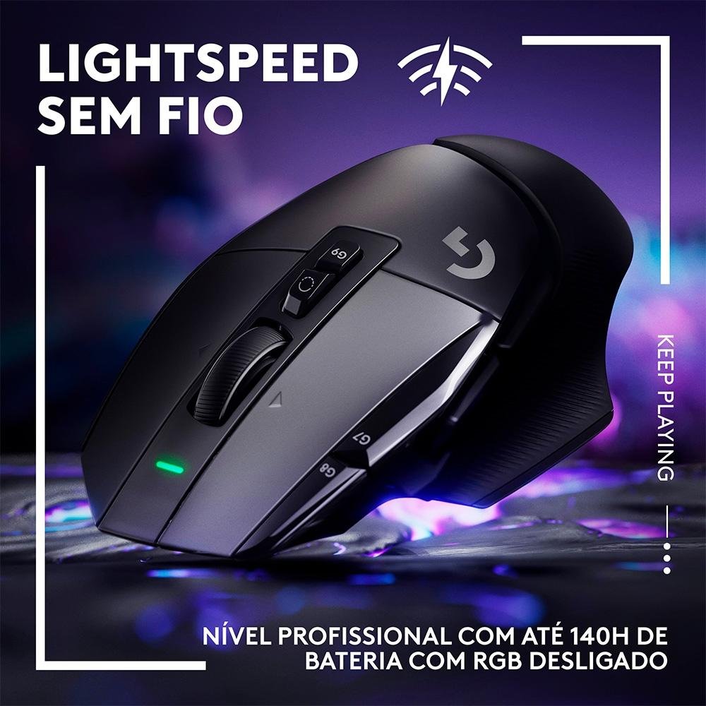 Mouse Gamer Sem Fio ( Balão.info) X ( Balão.info) DPI, 13 Botões, Switch, Preto - 910-( Balão.info - foto 2