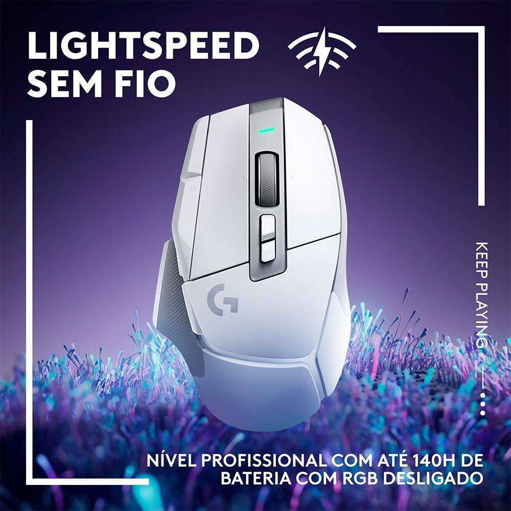 Mouse Gamer Sem Fio ( Balão.info) X ( Balão.info) DPI, 13 Botões, Switch, Branco - 910-( Balão.info - foto 2