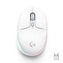 Mouse Gamer Sem Fio Logitech G705, Coleção Aurora, RGB, Bluetooth, USB, 6 Botões, Branco - 910-006366