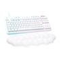 Teclado Mecânico Gamer Logitech G713 Switch GX Brown Tactile, RGB LIGHTSYNC, Apoio para Mãos em Formato de Nuvem, ABNT, Branco - 920-010701