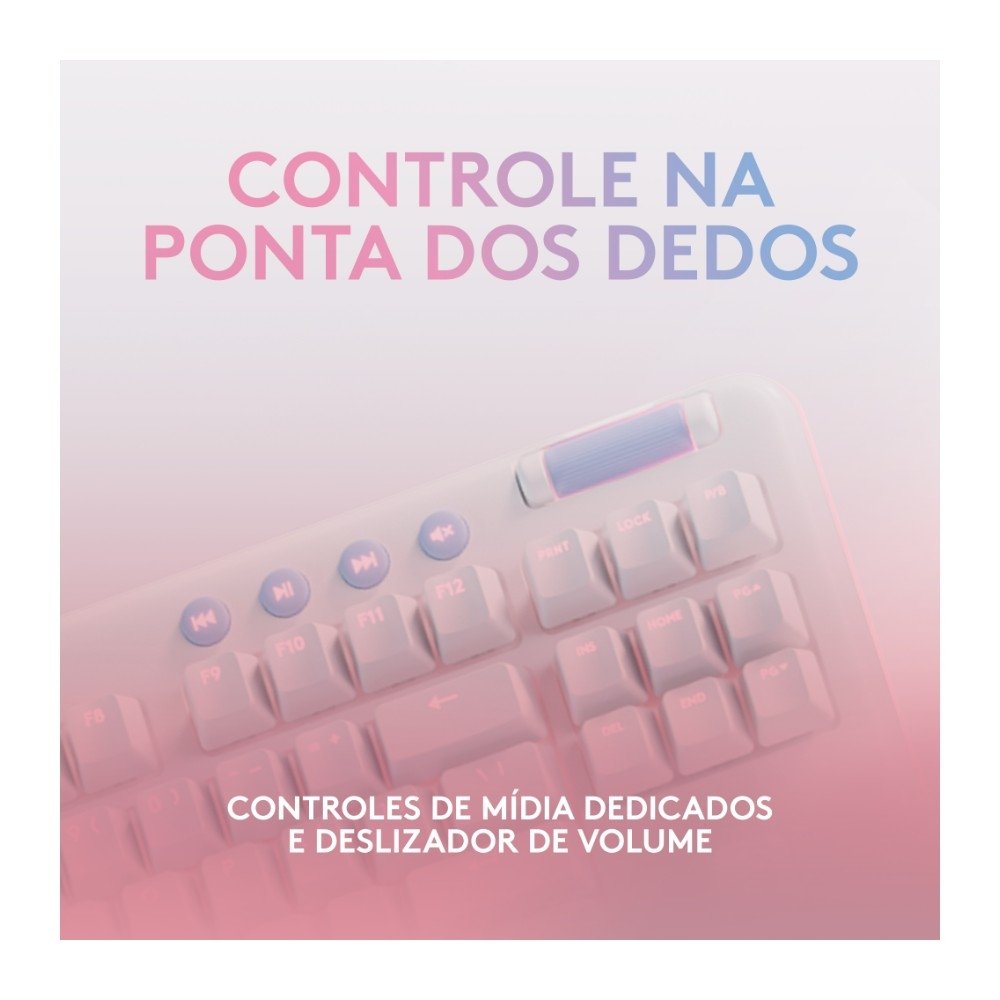 Teclado Mecânico Gamer Sem Fio Logitech G715 LIGHTSPEED Switch GX Brown Tactile, RGB, Layout ABNT, Apoio em Formato de Nuvem - 920-010702 Teclado Mecânico Gamer Sem Fio Logitech G715 LIGHTSPEED Switch GX Brown Tactile, RGB, Layout ABNT, Apoio em Formato de Nuvem - 920-010702