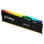 Memória RAM Kingston Fury Beast RGB, 32GB, 4800MHz, DDR5, CL38, para Intel XMP, Preto - KF548C38BBA-32
