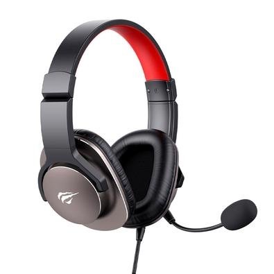 Headset Gamer Havit H2030S Gamenote, Drivers 50mm, Ergonômico, PC PS4 e Xbox, Preto e Vermelho - H2030S