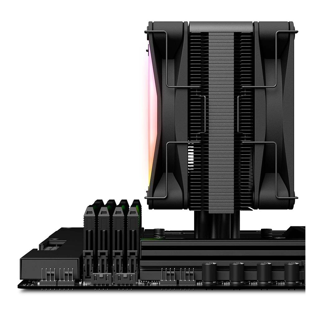 Imagem 10 de 12 do produto Air Cooler NZXT T120, RGB, AMD/Intel, 120mm, Preto - RC-TR120-B1