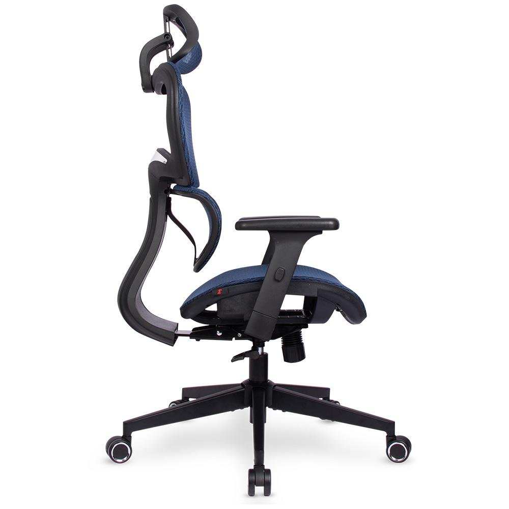 Imagem 3 de 8 do produto Cadeira Office DT3 Alera, Reclinável, Apoio de Braço 3D, Cilindro de Gás, Azul - 13425-5