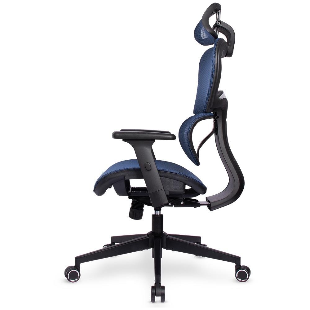 Imagem 4 de 8 do produto Cadeira Office DT3 Alera, Reclinável, Apoio de Braço 3D, Cilindro de Gás, Azul - 13425-5