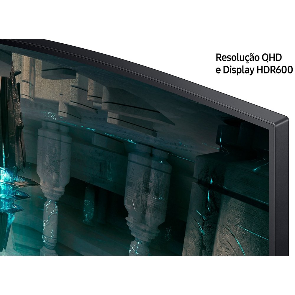 Imagem 8 de 10 do produto Monitor Gamer Curvo Samsung Odyssey G6 27", 240Hz, QHD, 1ms, DisplayPort e HDMI, HDR, FreeSync Premium - LS27BG650ELXZD