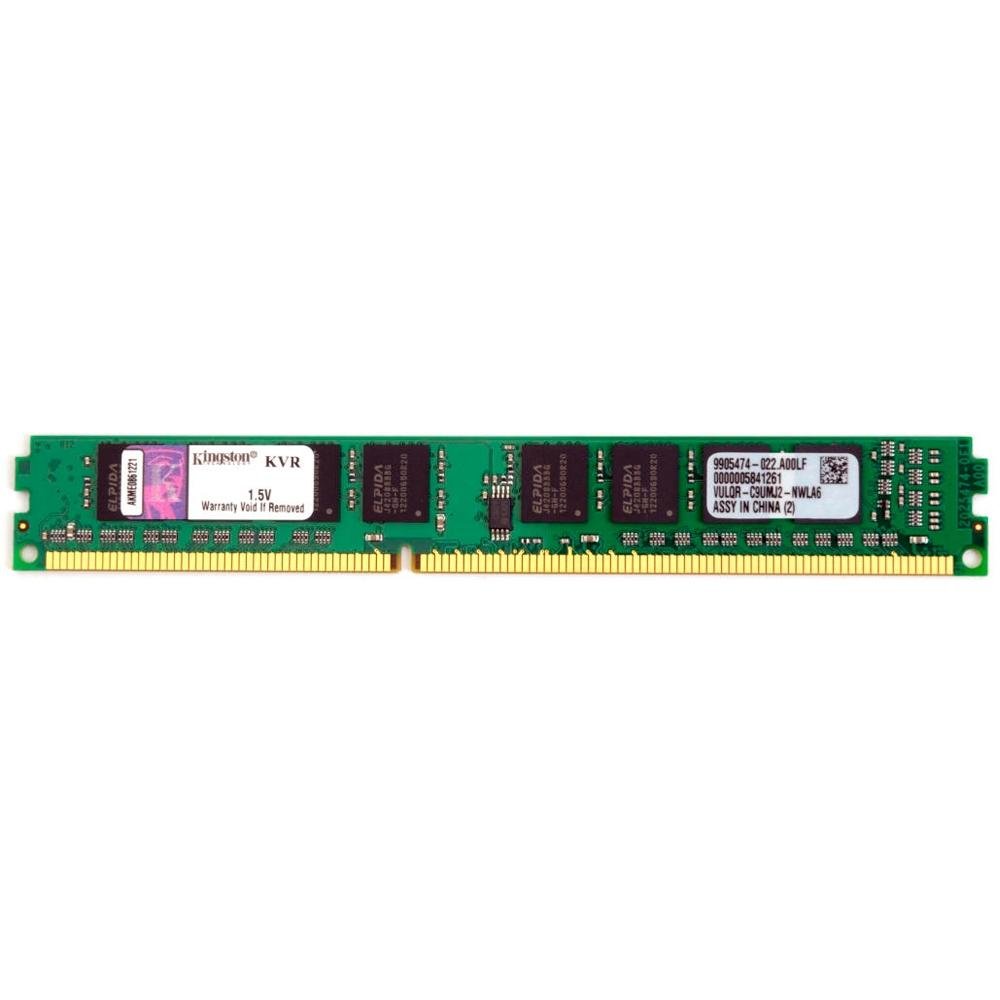 Memória Kingston 4GB, 1333MHz, DDR3, CL9 - KVR13N9S8/4 Memória Kingston 4GB, 1333MHz, DDR3, CL9 - KVR13N9S8/4