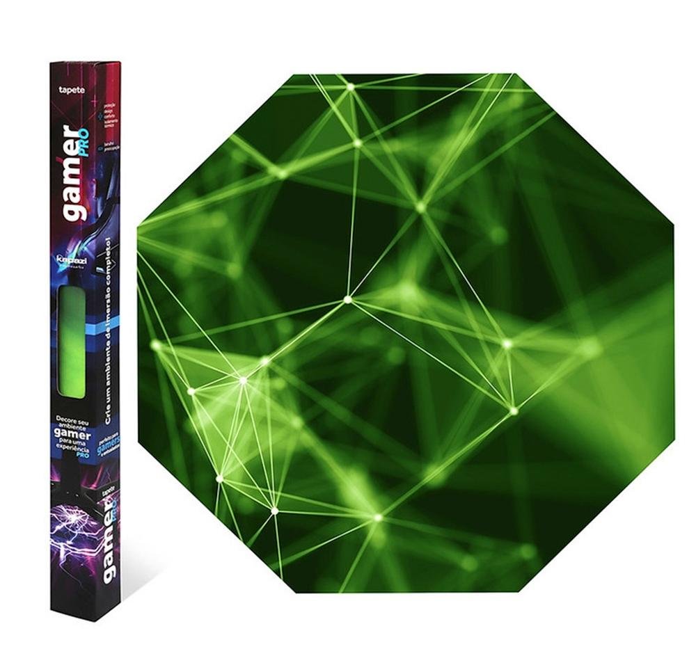 Tapete Gamer Kapazi Conection Pro, Verde, 120x120cm - 21PRO02CNT - view 2