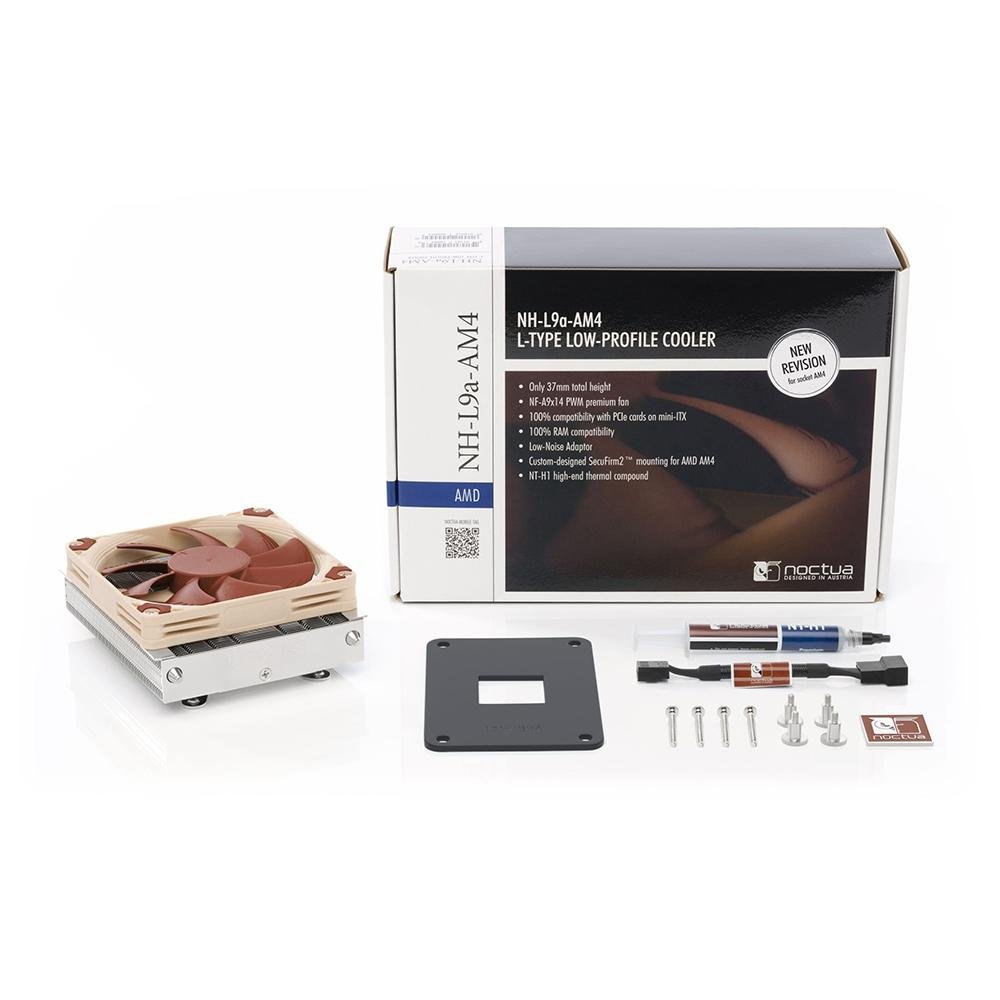Air Cooler Noctua, AMD, 92mm, Marrom e Prata - NH-L9a-AM4 - view 5