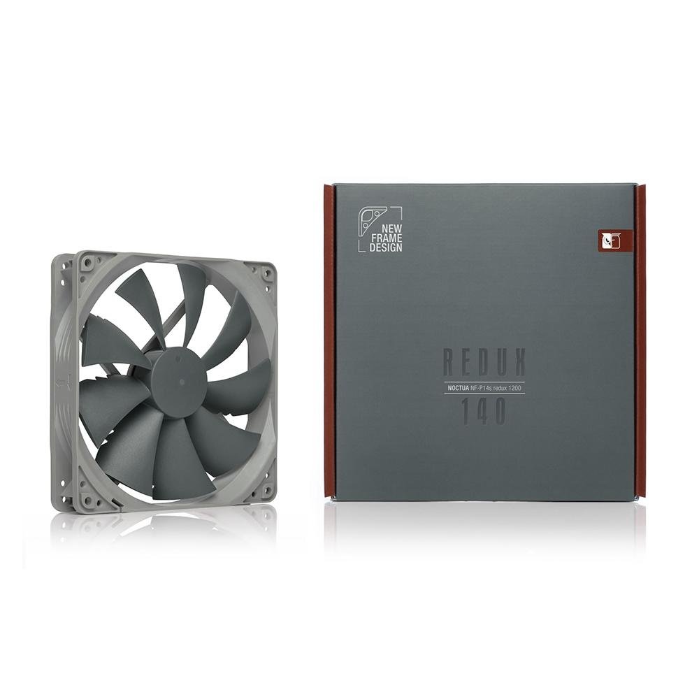 Imagem 4 de 6 do produto Ventoinha Noctua Redux Edition, 140mm, Cinza - NF-P14s redux-1200