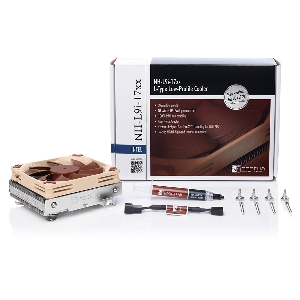 Imagem 5 de 5 do produto Air Cooler Noctua, Intel, 92mm, Marrom e Prata - NH-L9I-17XX