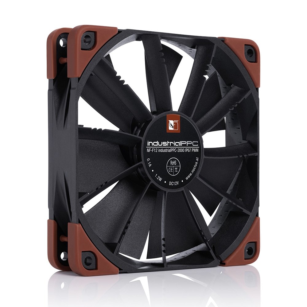 Imagem 4 de 6 do produto Ventoinha Noctua Industrial, 120mm, Preto e Marrom - NF-F12 industrialPPC-2000 IP67 PWM