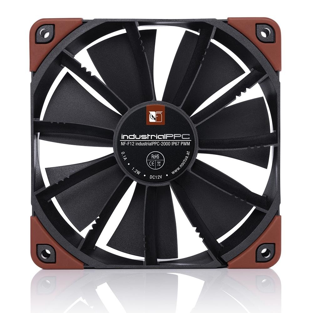 Imagem 5 de 6 do produto Ventoinha Noctua Industrial, 120mm, Preto e Marrom - NF-F12 industrialPPC-2000 IP67 PWM