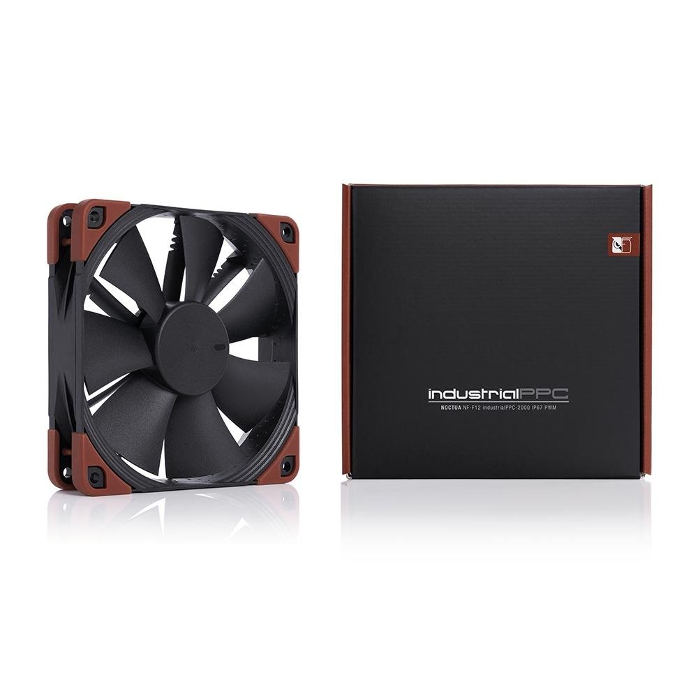 Imagem 6 de 6 do produto Ventoinha Noctua Industrial, 120mm, Preto e Marrom - NF-F12 industrialPPC-2000 IP67 PWM