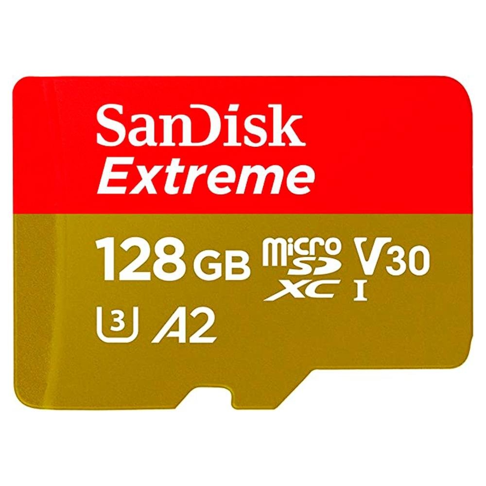 Imagem 3 de 5 do produto Cartão de Memória SanDisk MicroSD Extreme 128GB Classe 10, 190MB/s - SDSQXAA-128G-GN6AA