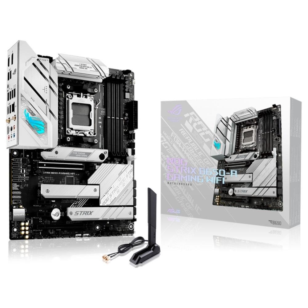 ASUS B650-A M/B＆Ryzen 7800x3D Placa Mãe Asus ROG Strix B650-A Gaming Wi-Fi | KaBuM!