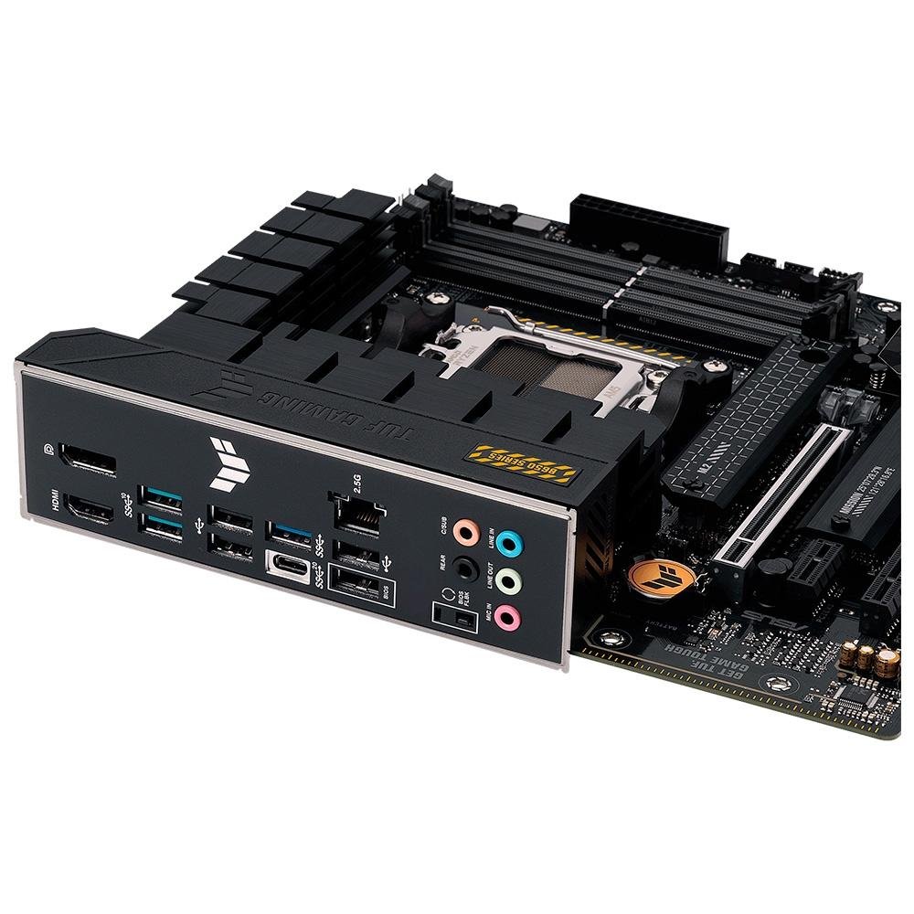 Placa-Mãe ASUS TUF Gaming B650M-Plus, AMD AM5 B650, mATX, DDR5, Preto - 90MB1BG0-C1BAY0 Placa-Mãe ASUS TUF Gaming B650M-Plus, AMD AM5 B650, mATX, DDR5, Preto - 90MB1BG0-C1BAY0