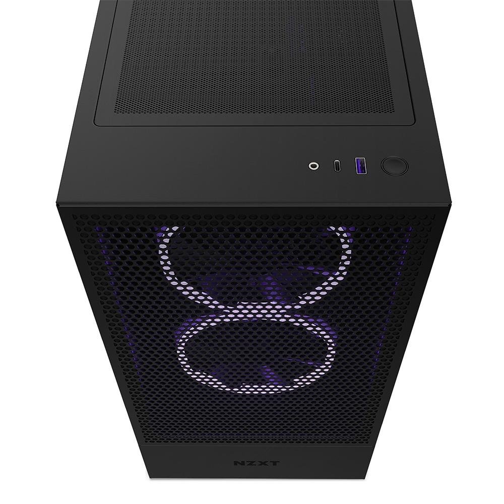 Imagem 9 de 9 do produto Gabinete NZXT H5 Flow Compact, Mid Tower, ATX, Lateral e Frontal em Vidro Temperado, 2x Cooler Fan, Preto - CC-H51FB-01