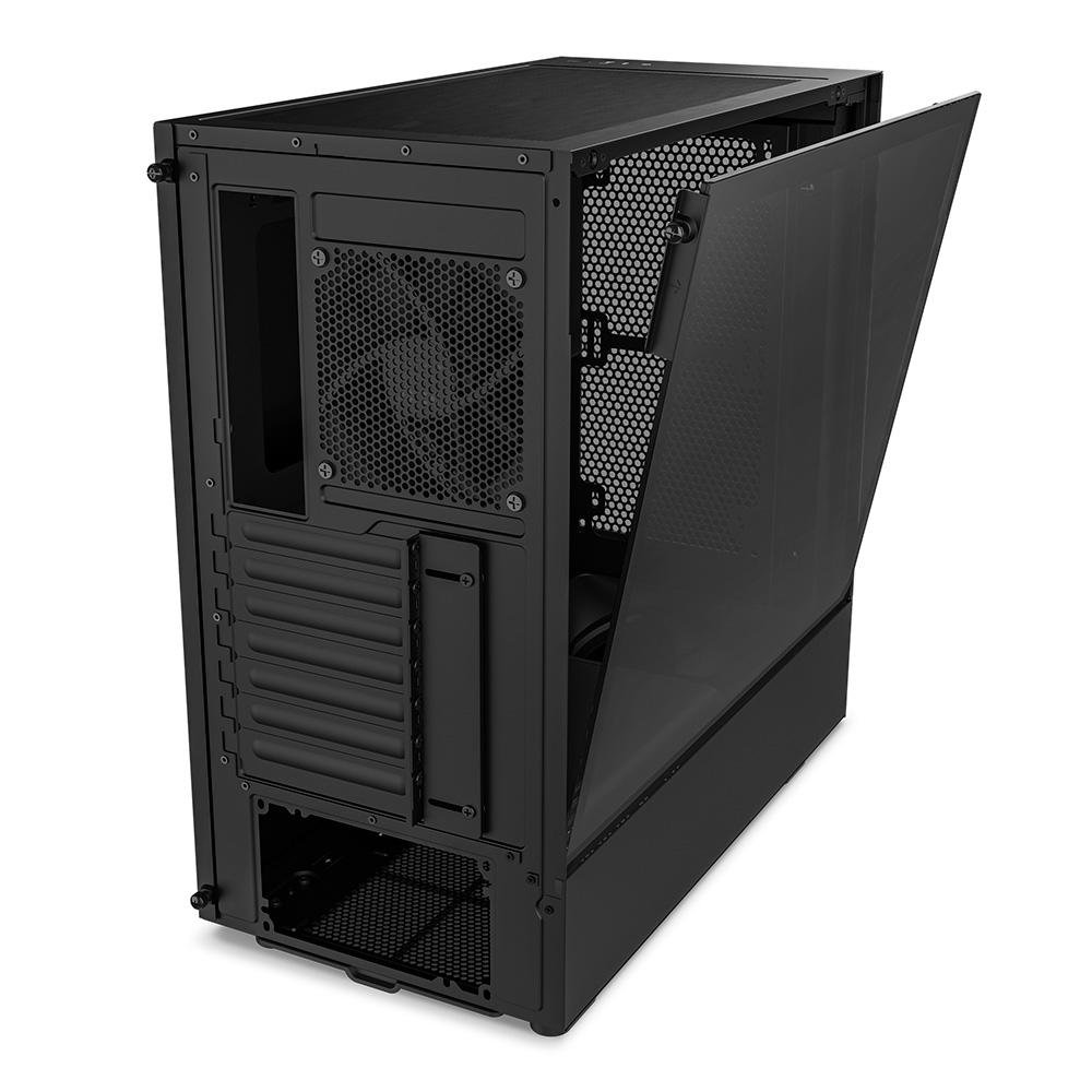 Imagem 5 de 9 do produto Gabinete NZXT H5 Flow Compact, Mid Tower, ATX, Lateral e Frontal em Vidro Temperado, 2x Cooler Fan, Preto - CC-H51FB-01