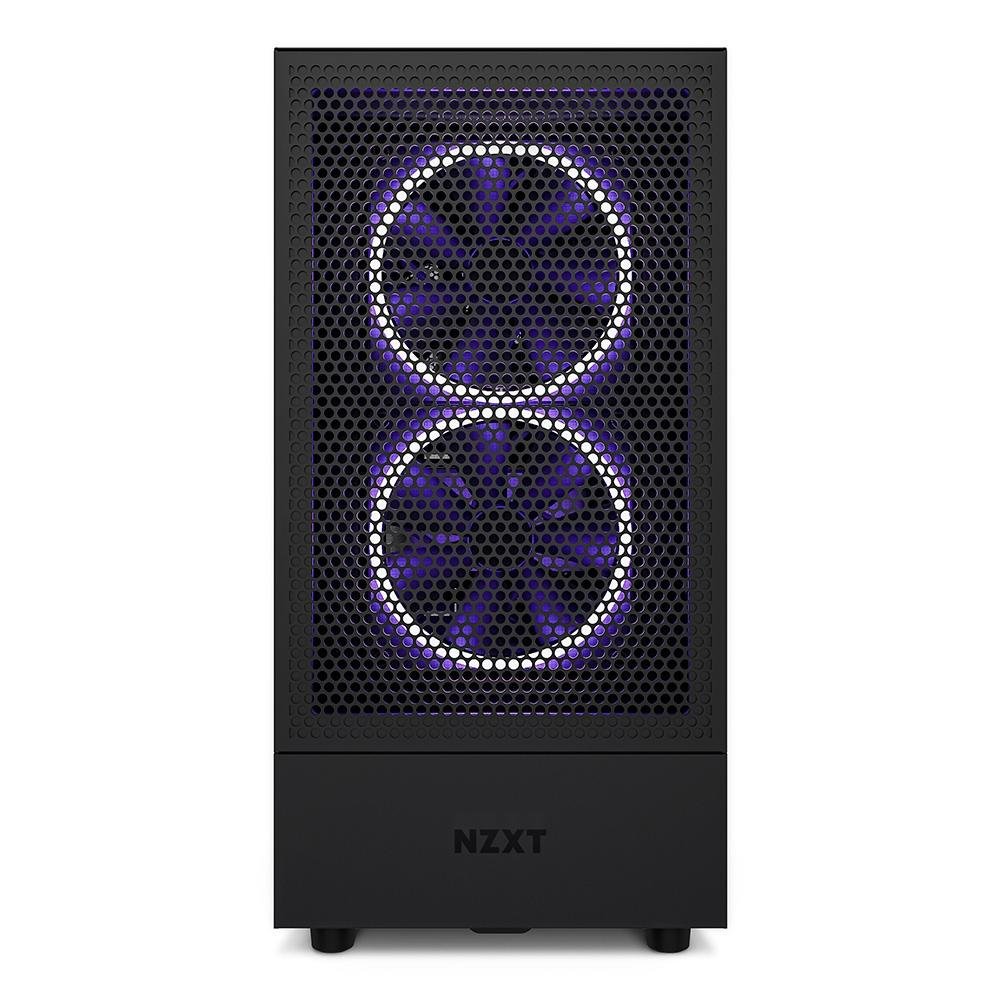 Imagem 2 de 9 do produto Gabinete NZXT H5 Flow Compact, Mid Tower, ATX, Lateral e Frontal em Vidro Temperado, 2x Cooler Fan, Preto - CC-H51FB-01
