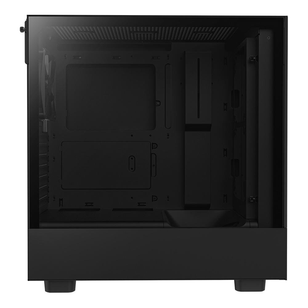 Imagem 4 de 9 do produto Gabinete NZXT H5 Flow Compact, Mid Tower, ATX, Lateral e Frontal em Vidro Temperado, 2x Cooler Fan, Preto - CC-H51FB-01