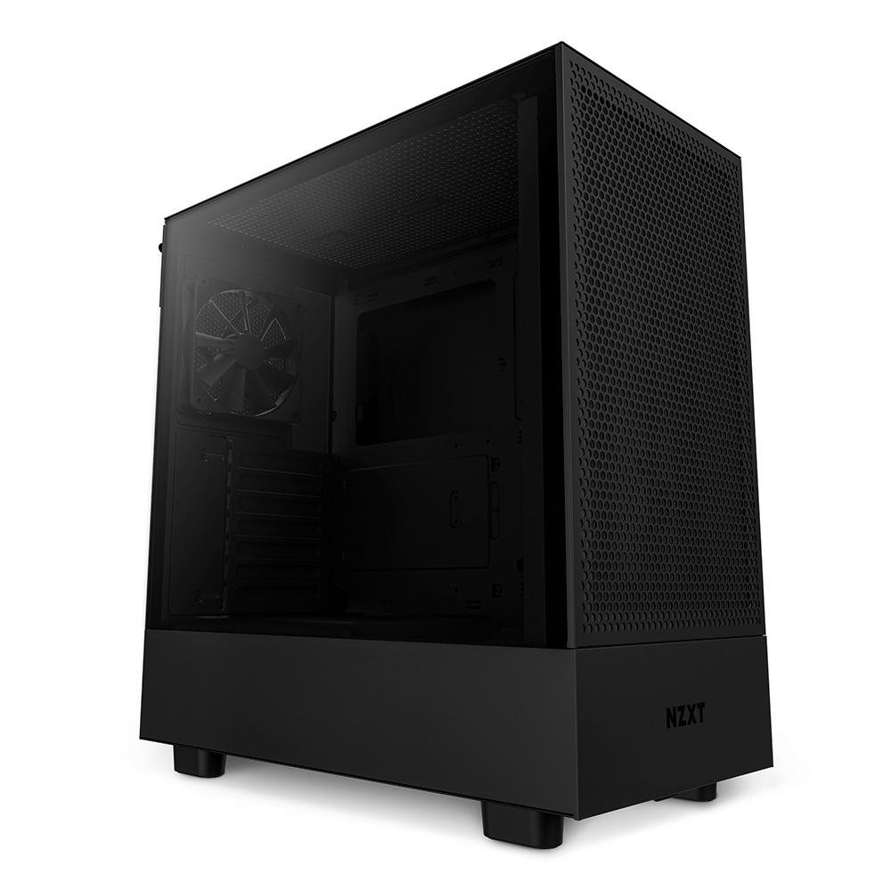 Imagem 3 de 9 do produto Gabinete NZXT H5 Flow Compact, Mid Tower, ATX, Lateral e Frontal em Vidro Temperado, 2x Cooler Fan, Preto - CC-H51FB-01