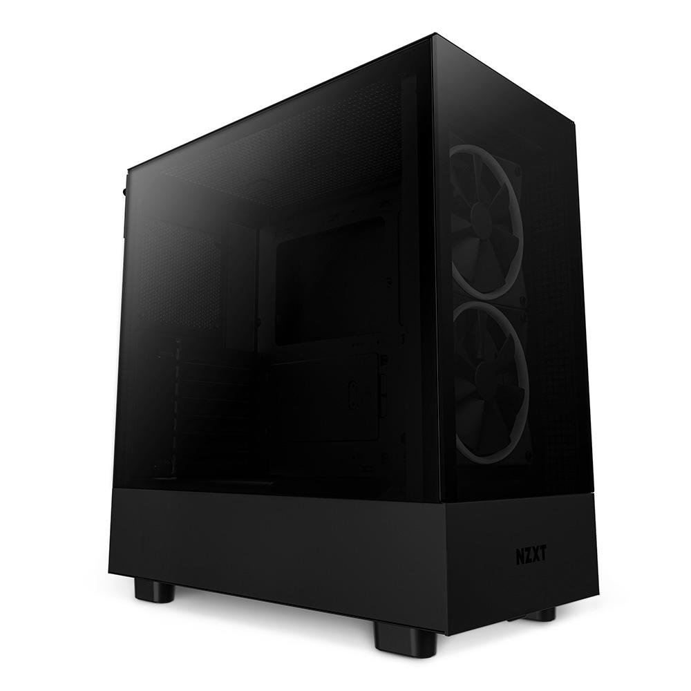 Gabinete NZXT H5 Elite Compact, Mid Tower, RGB, ATX, Lateral  e Frontal em Vidro Temperado, 3x Cooler Fan, Preto - CC-H51EB-01
