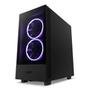 Gabinete NZXT H5 Elite Compact, Mid Tower, RGB, ATX, Lateral  e Frontal em Vidro Temperado, 3x Cooler Fan, Preto - CC-H51EB-01