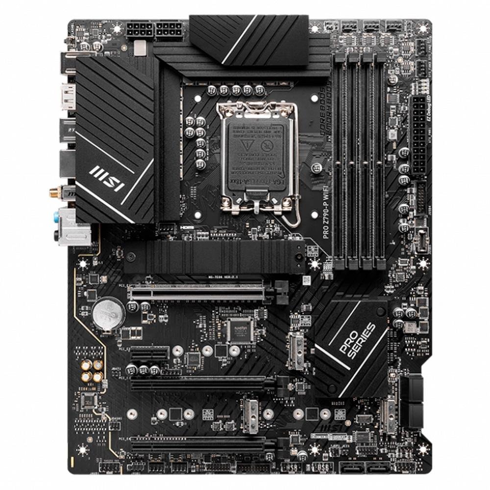 Imagem 3 de 6 do produto Placa-Mãe Z790-P MSI PRO Wi-Fi, Intel LGA 1700, ATX, DDR5, Preto - PRO Z790-P WIFI