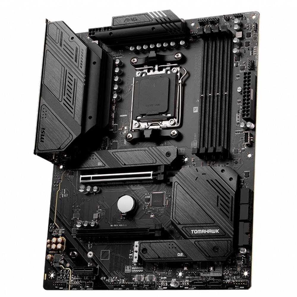 Placa-Mãe B650 MSI MAG Tomahawk Wi-Fi, AMD AM5, ATX, DDR5, Preto - MAG B650 TOMAHAWK WIFI - view 3