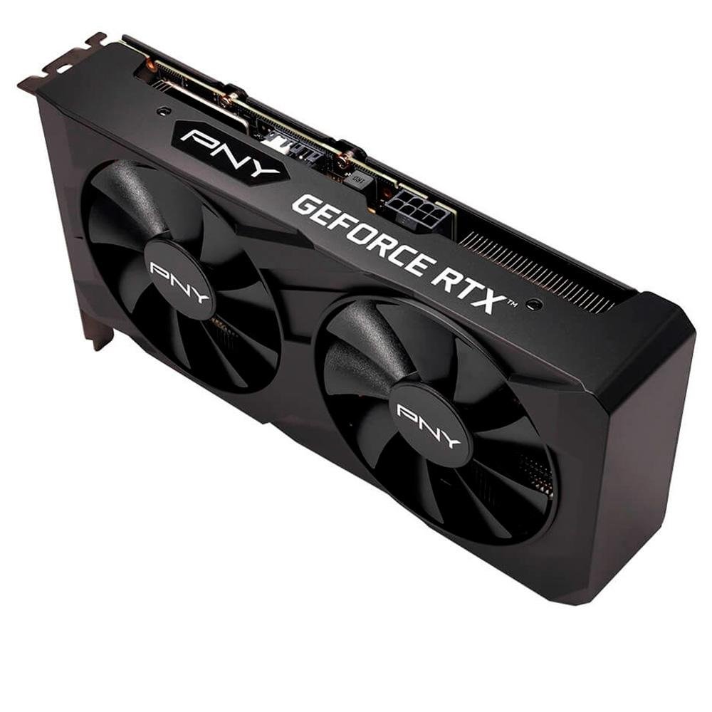 Placa de Vídeo PNY NVIDIA GeForce RTX 3050 VERTO Dual Fan Edition, 8 GB GDDR6, DLSS, Ray Tracing - VCG30508DFBPB1 Placa de Vídeo PNY NVIDIA GeForce RTX 3050 VERTO Dual Fan Edition, 8 GB GDDR6, DLSS, Ray Tracing - VCG30508DFBPB1