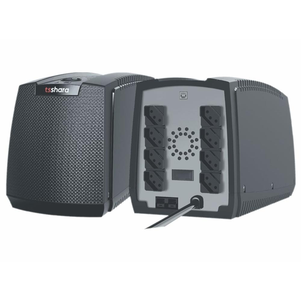 Nobreak UPS TS Shara XPro Senoidal Universal, 1800VA, Bivolt, Senoidal Pura, 2 Baterias Internas, 8 Tomadas, ABS, Preto - 4539 - view 4