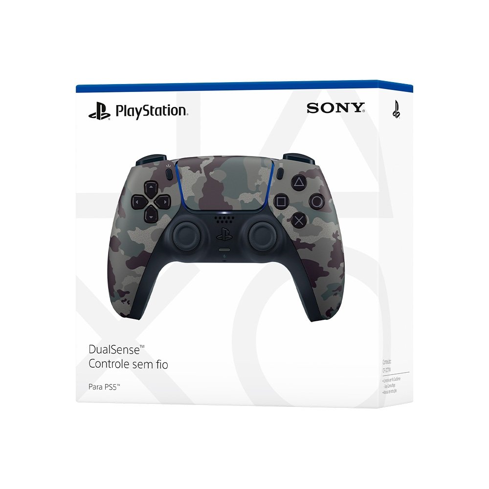 Controle Sony DualSense PS5, Sem Fio, Gray Camuflado - 1000039944 - view 5