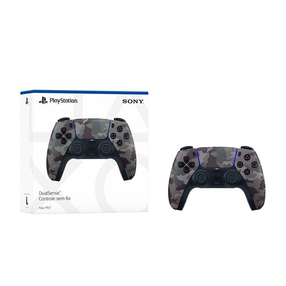 Controle Sony DualSense PS5, Sem Fio, Gray Camuflado - 1000039944 - view 6