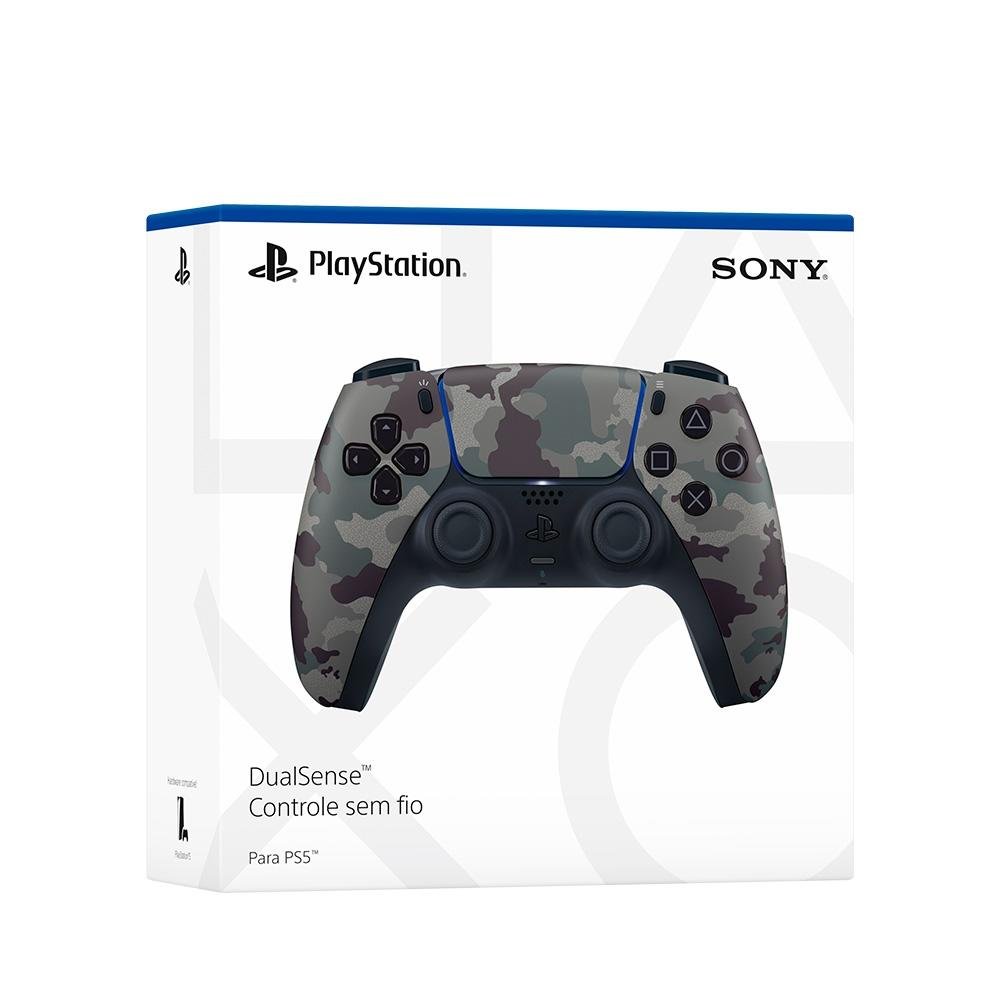 Controle Sony DualSense PS5, Sem Fio, Gray Camuflado - 1000039944 - view 4
