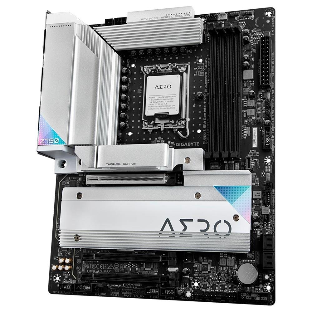 Imagem 6 de 6 do produto Placa-Mãe Gigabyte Z790 Aero G Rev 1.0, Intel LGA1700, ATX, DDR5, Wi-Fi, Bluetooth, Branco - Z790 AERO G