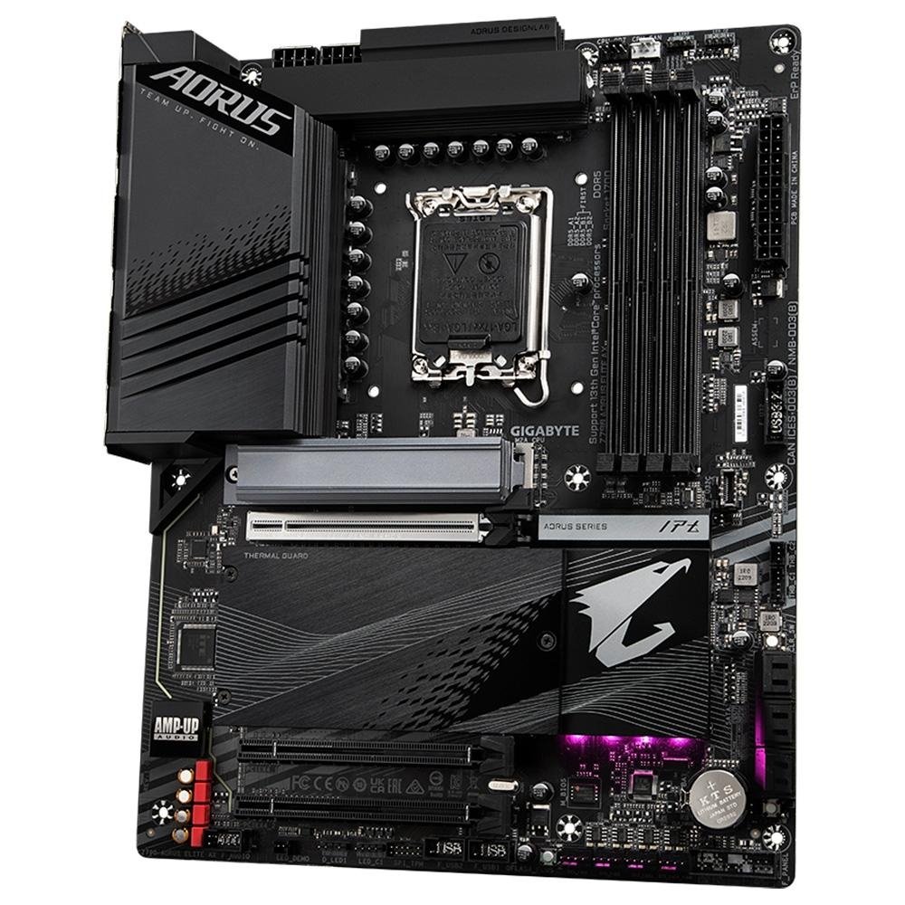 Placa-Mãe Gigabyte Z790 Aorus Elite AX, LGA 1700, ATX, DDR5, Wi-Fi, Preto - Z790 AORUS ELITE AX - view 4