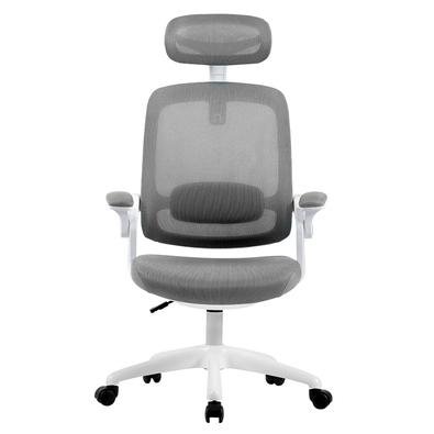 Cadeira Office Elements Astra Cinza e Branco, Ajuste de Inclinação Automático, Cilindro de Gás Classe 4 - WFFLG67335L0122