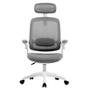 Cadeira Office Elements Astra Cinza e Branco, Ajuste de Inclinação Automático, Cilindro de Gás Classe 4 - WFFLG67335L0122