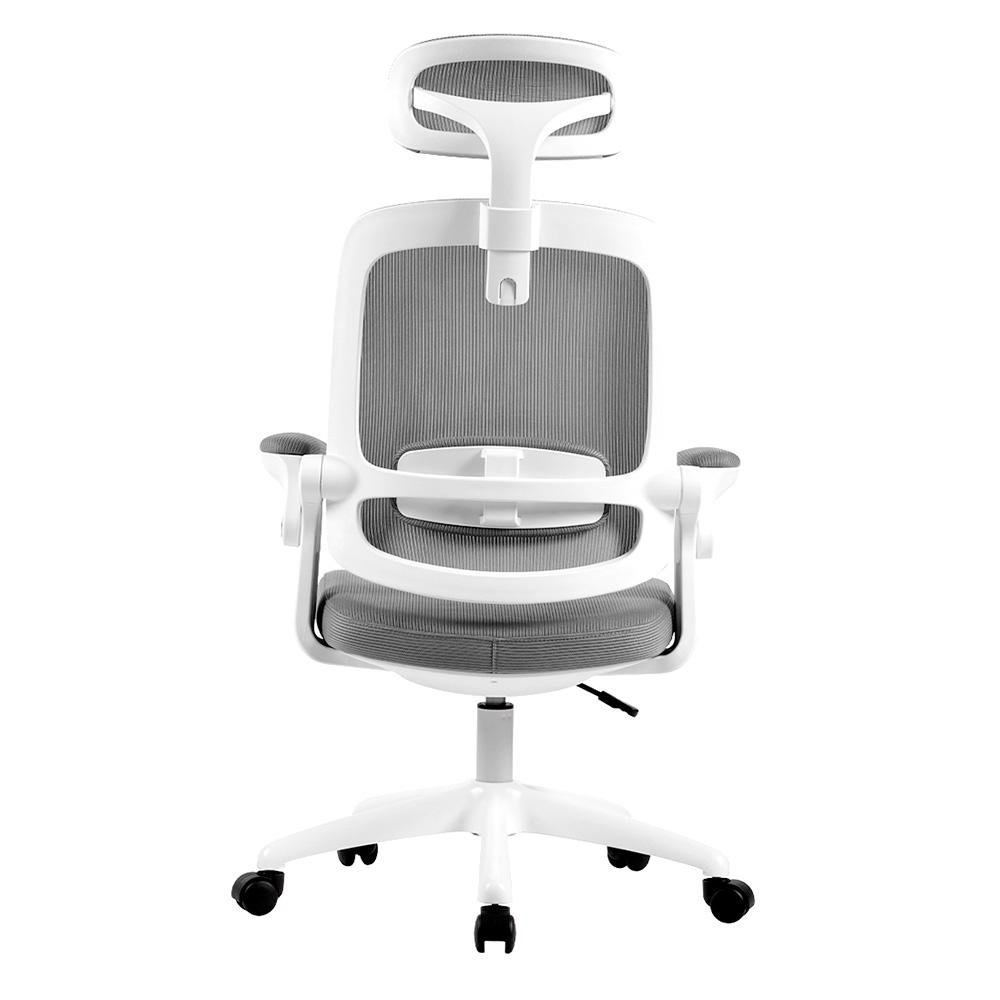 Cadeira Office Elements Astra Cinza e Branco, Ajuste de Inclinação Automático, Cilindro de Gás Classe 4 - WFFLG67335L0122 - view 5