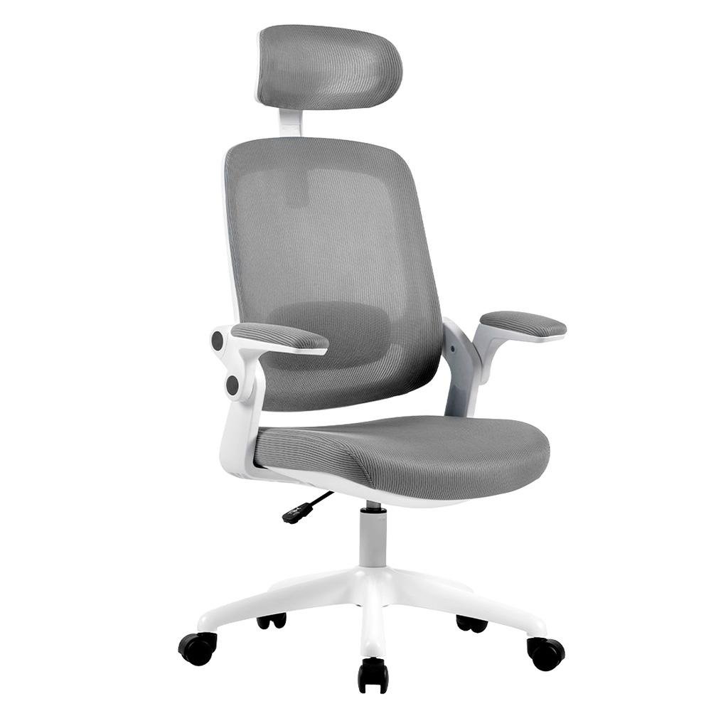 Cadeira Office Elements Astra Cinza e Branco, Ajuste de Inclinação Automático, Cilindro de Gás Classe 4 - WFFLG67335L0122 - view 2