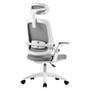 Cadeira Office Elements Astra Cinza e Branco, Ajuste de Inclinação Automático, Cilindro de Gás Classe 4 - WFFLG67335L0122