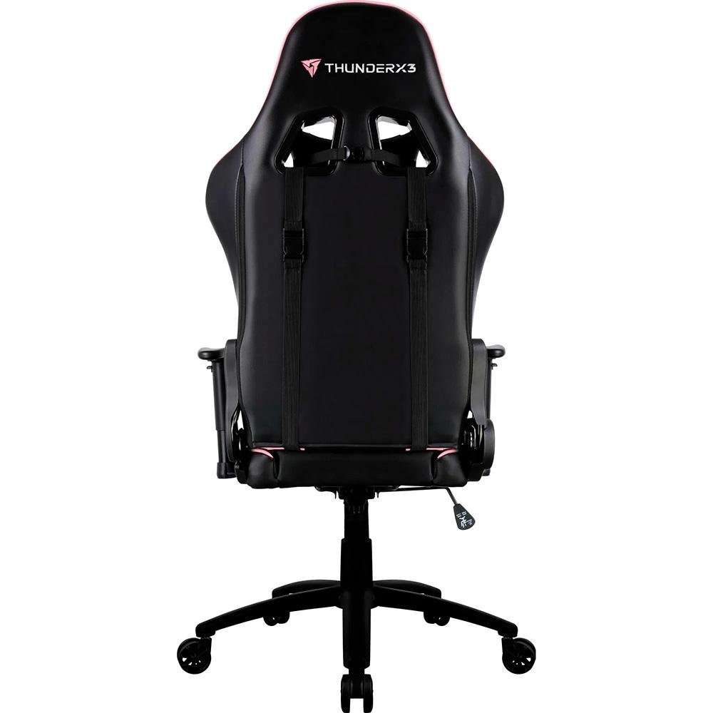 Cadeira Gamer ( Balão.info) Profissional, Até 120kg, Com Almofadas, Reclinável, Descanso de Braço 2D, Rosa e Preto - ( Balão.info - foto 4