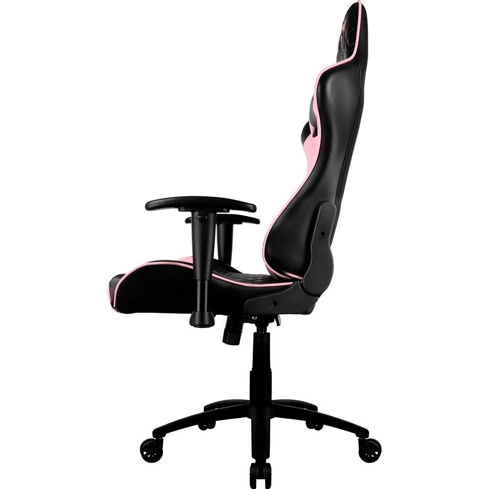Cadeira Gamer ( Balão.info) Profissional, Até 120kg, Com Almofadas, Reclinável, Descanso de Braço 2D, Rosa e Preto - ( Balão.info - foto 6