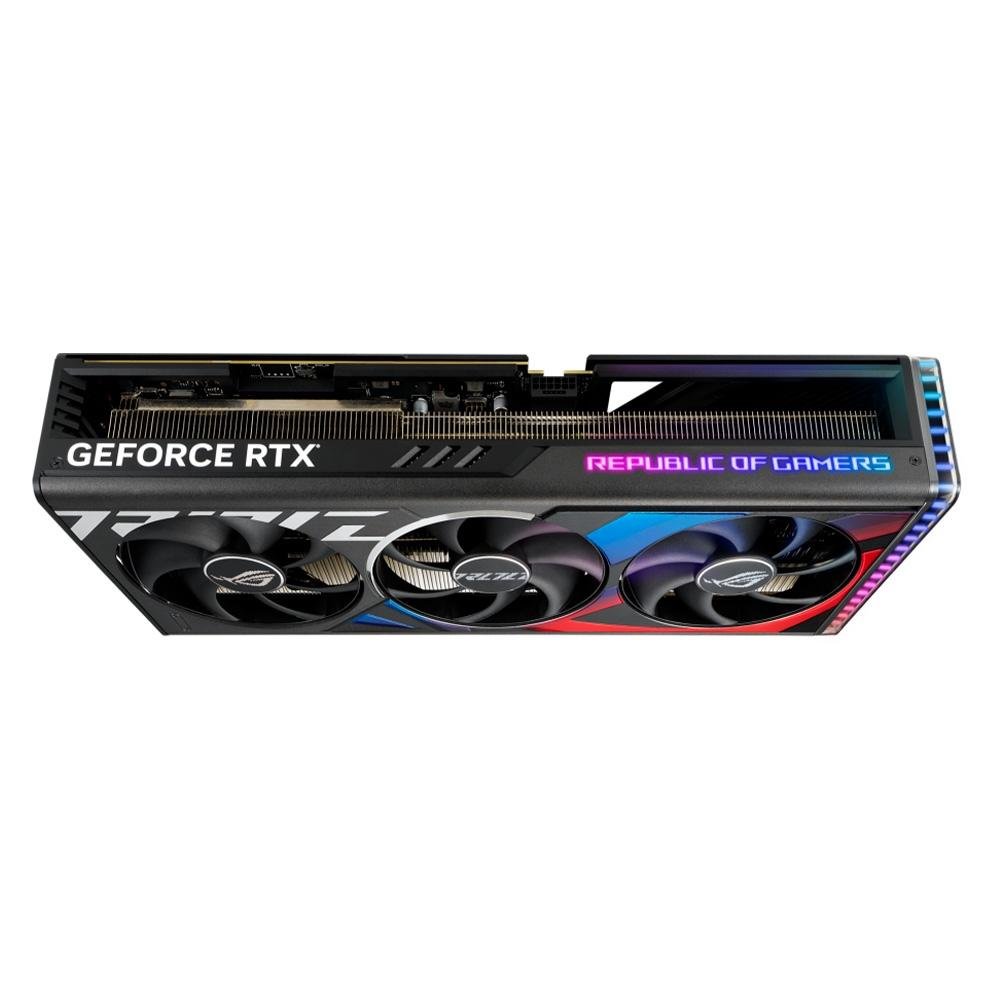 Imagem 8 de 13 do produto Placa de Vídeo RTX 4080 Edition Asus ROG Strix NVIDIA GeForce,16 GB GDDR6X, ARGB, DLSS, Ray Tracing - ROG-STRIX-RTX4080-O16G-GAMING