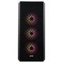 Gabinete Gamer XPG Defender, Mid Tower, E-ATX, Painel e Lateral em Vidro Temperado, 3x Cooler Fan, Preto - 75260192