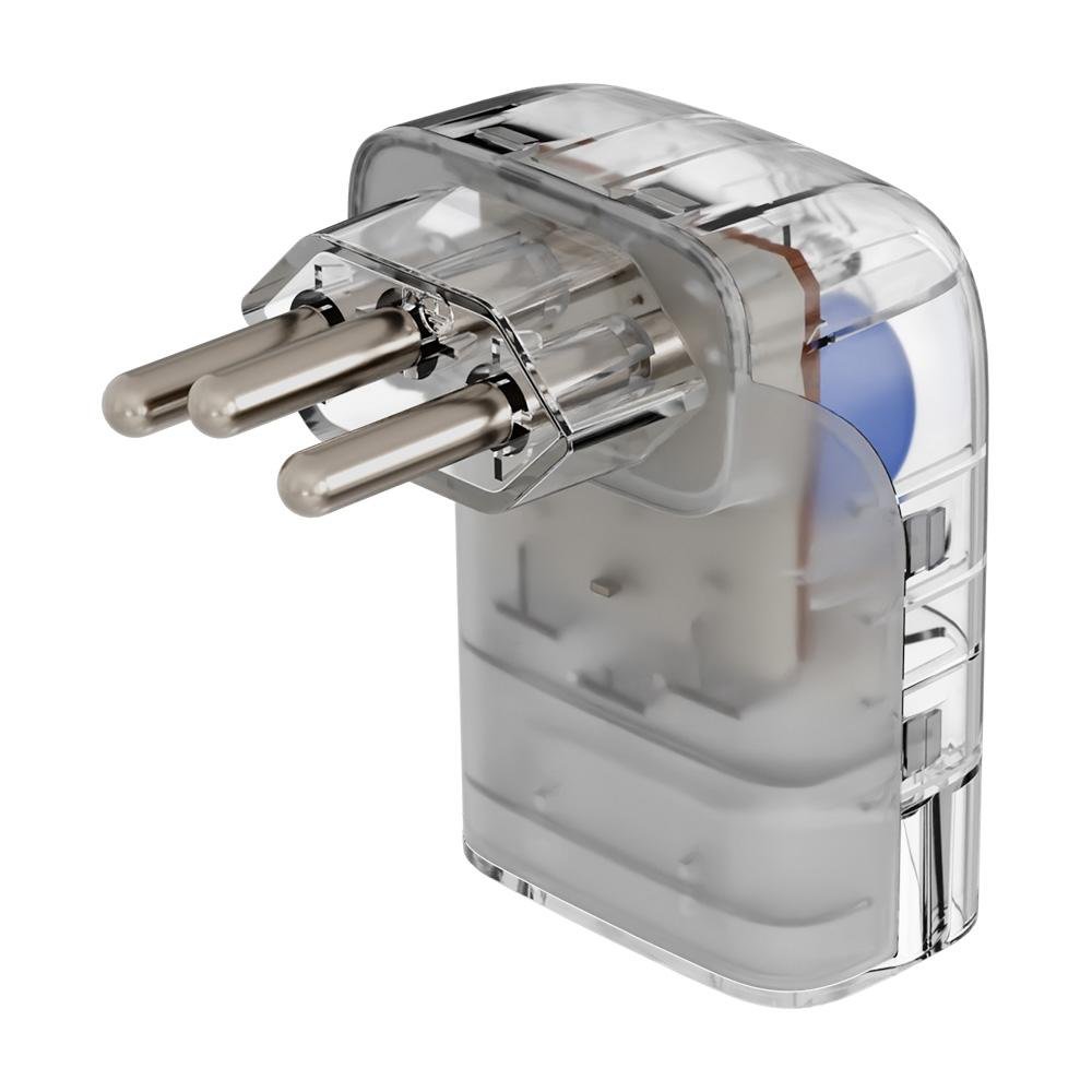 Imagem 3 de 6 do produto Protetor Contra Surtos Elétricos Clamper Pocket Fit 3 Pinos, Monopolar, 10A, Bivolt, Transparente - 15407