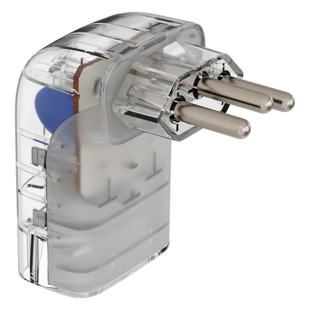 Imagem 4 de 6 do produto Protetor Contra Surtos Elétricos Clamper Pocket Fit 3 Pinos, Monopolar, 10A, Bivolt, Transparente - 15407