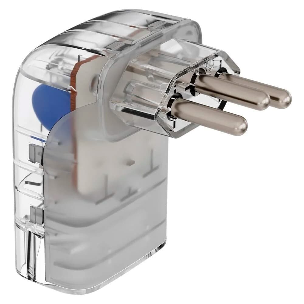 Protetor Contra Surtos Elétricos Clamper Pocket Fit 3 Pinos, Monopolar, 20A, Bivolt, Transparente - ( Balão.info - foto 2